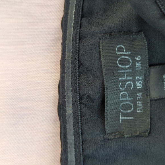 Topshop Strapless Wide Leg Jumpsuit Black 2 cocktail party evening minimalist - Picture 7 of 7